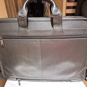 Tumi Black Leather Laptop Bag